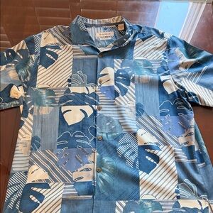 Blue Patterned Men's Shirt